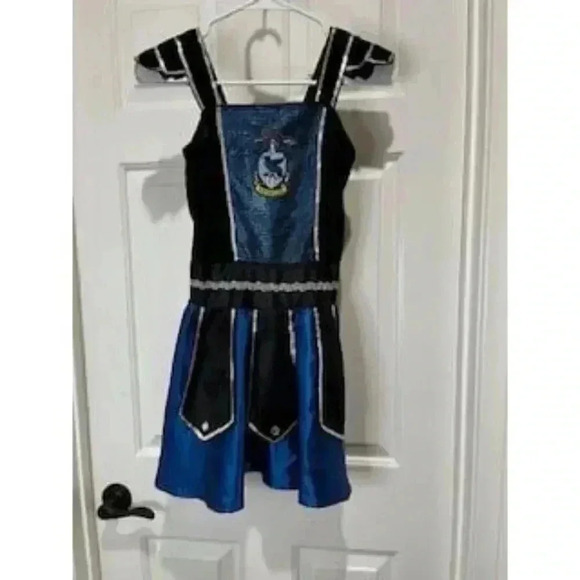 Harry Potter Ravenclaw Costume Blue And Black Dress Girls Size Large - Picture 8 of 12